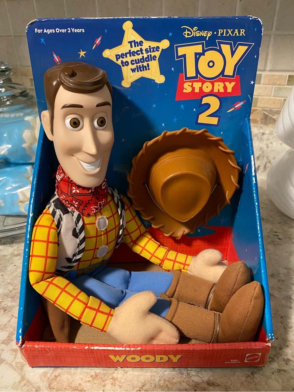 Toy Story 2 Woody Plush Doll - Brown & Yellow NIB